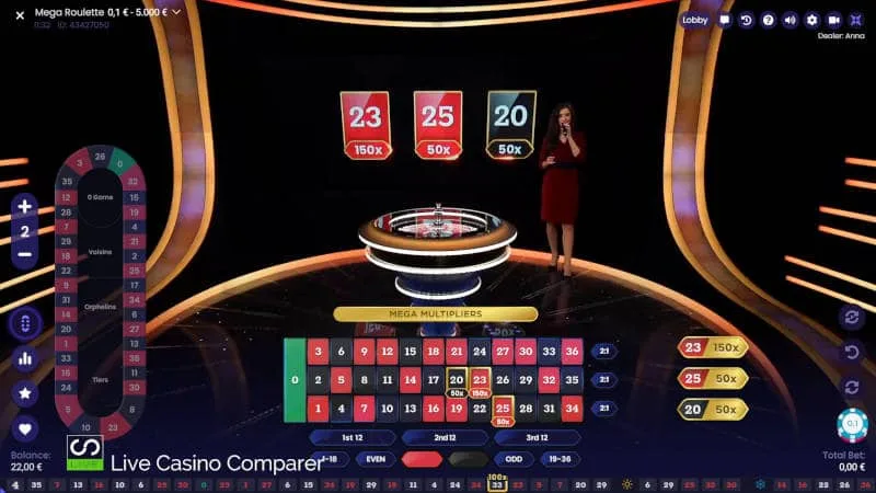 Where to Play Mega Roulette for Real Money