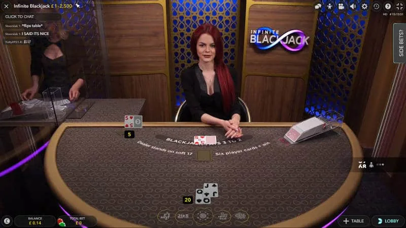 Where to Play Live Infinite Blackjack for Real Money